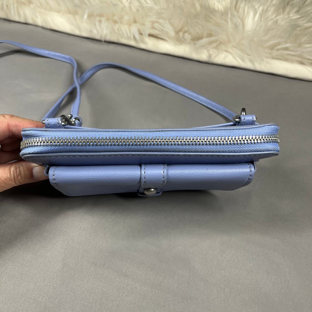 Fossil Faye String Wallet Crossbody Lavender With… - image 3